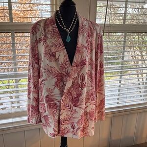 Rafaella Pink tropical Blazer